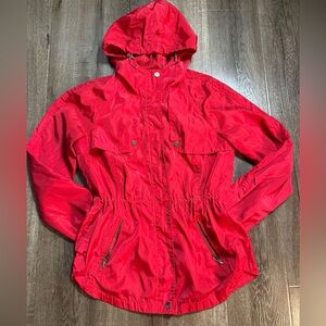 Cavalini Red Utility Jacket with Hood